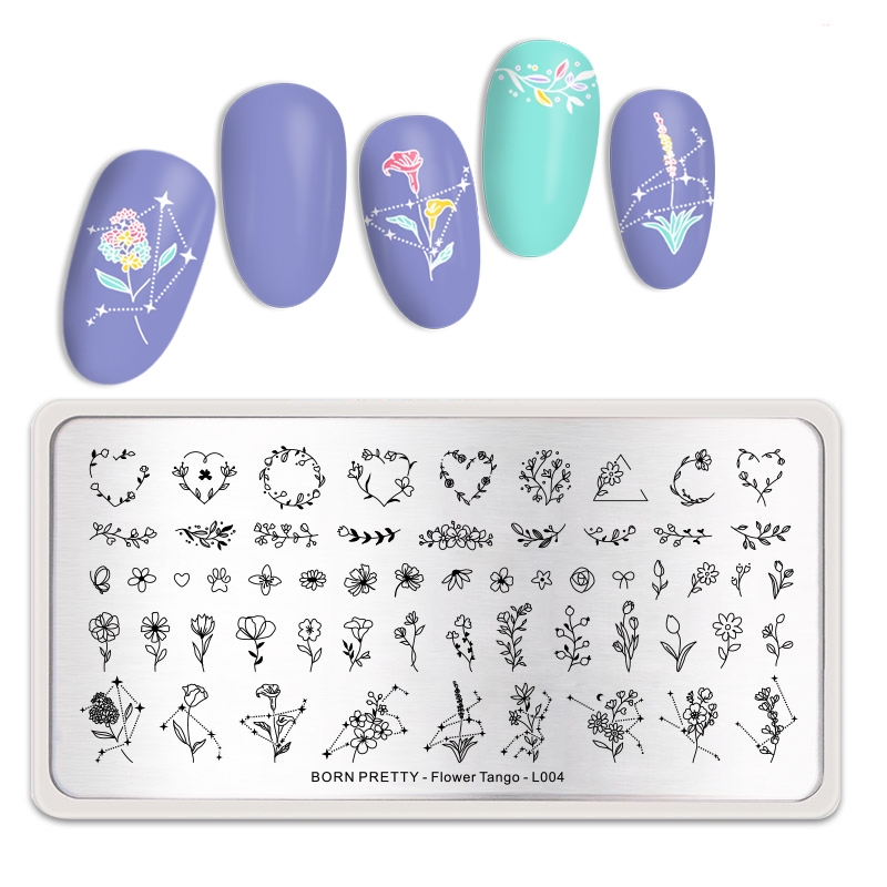 BORN PRETTY Nail Art Stamping Plates Animals Halloween Flower Xmas Image  Tools