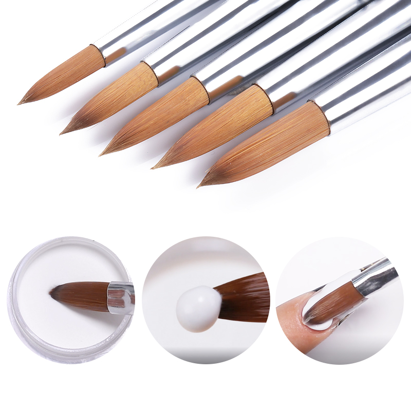 10 Pcs/Lot Acrylic Cleaning Nail Brushes