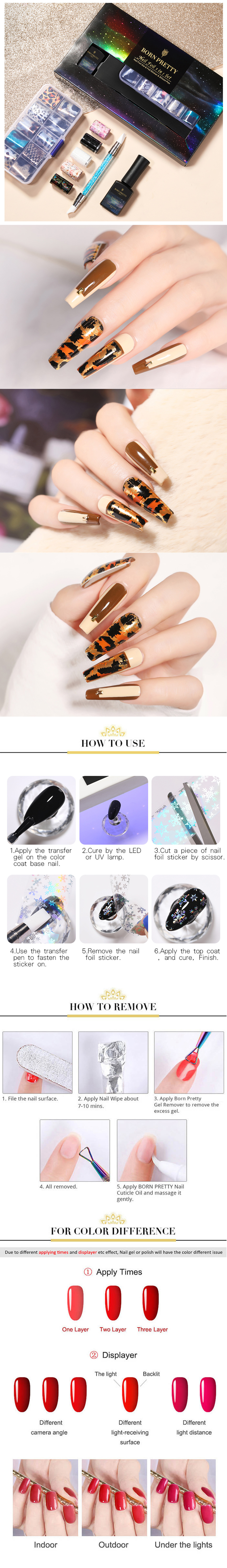 3 Ways to apply Nail Art Transfer Foils 