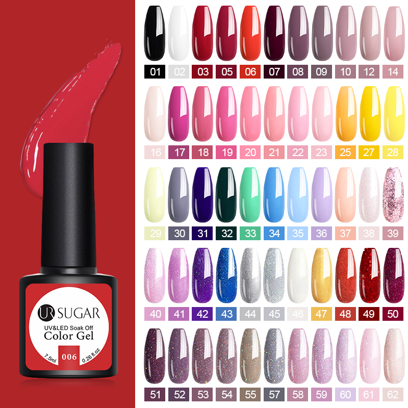 Gel Nail Polish Set, 35 Piece Solid Gel Polish Set 