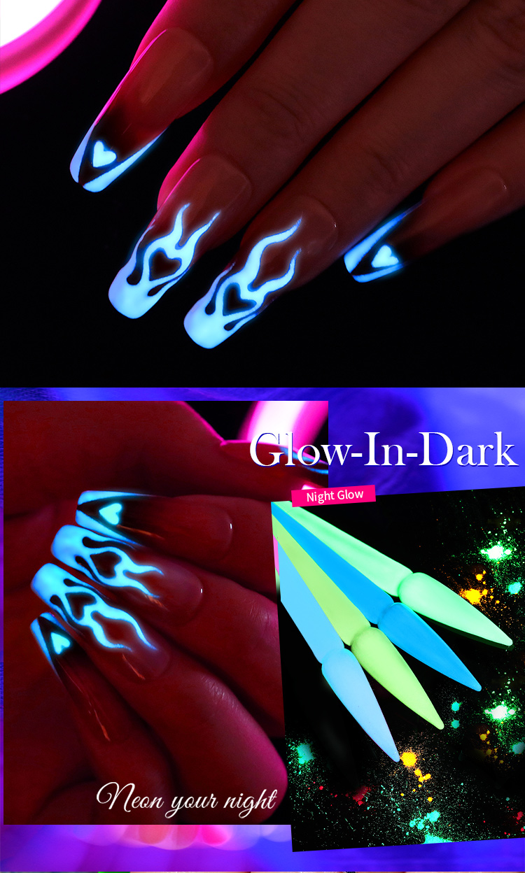 BORN PRETTY 10ml Luminous Glow in the Dark Gel Nail Polish