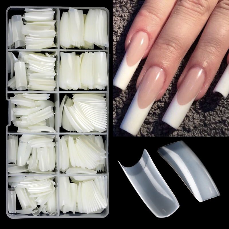 Finger Suit Nude Blush 40pcs Hand Artificial Fake Nail Art Coffin Tips