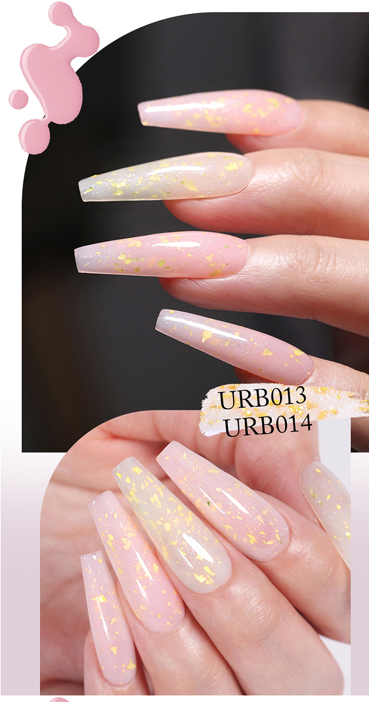 UR SUGAR 150g Neon Rubber Base Gel Polish Soak Off UV LED Glitter