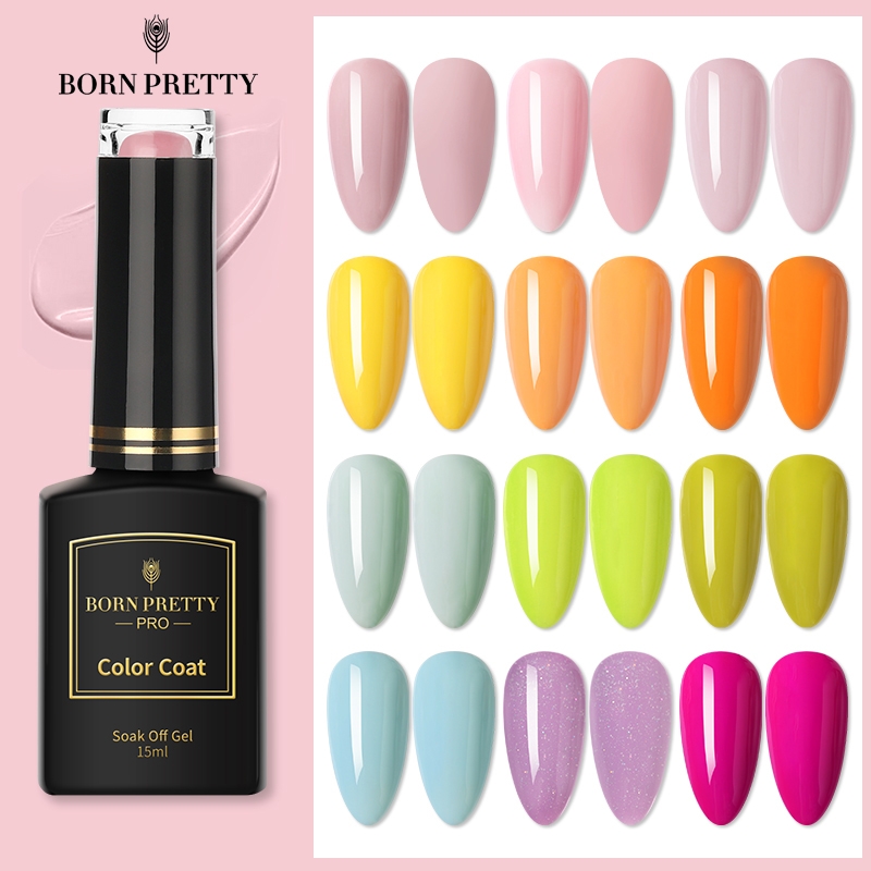 BORN PRETTY Pro 120 Gel Nail Colors Pure-Color Nail Gel Colorful