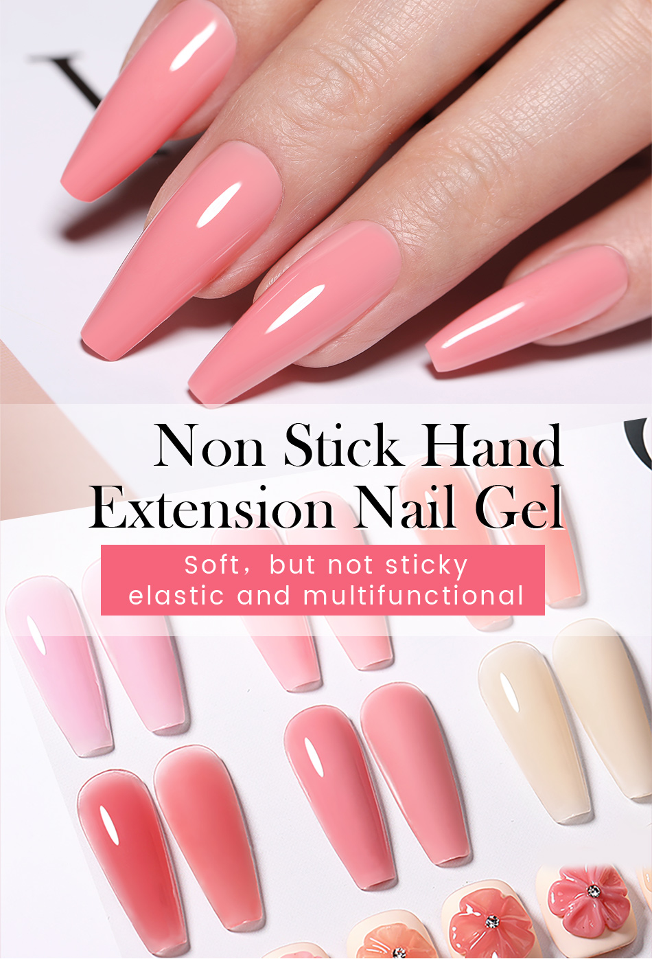 Non Stick Nail Extension Gel, Acrylic Hand Extension Gel