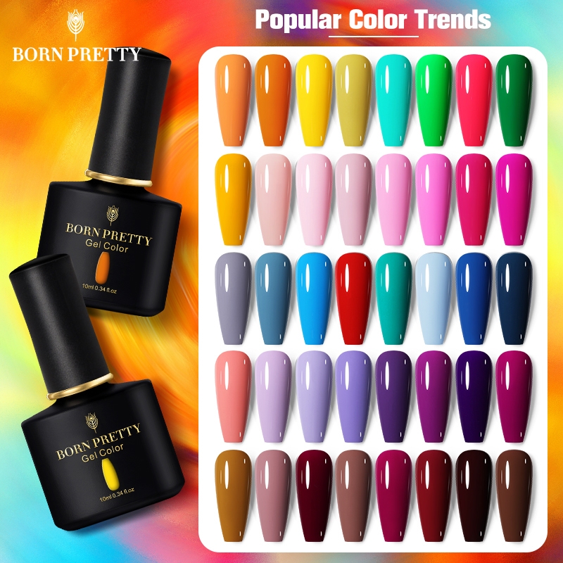 BORN PRETTY Milky Jelly White Gel Nail Polish 10ml Soak Off UV LED Nail  Varnish