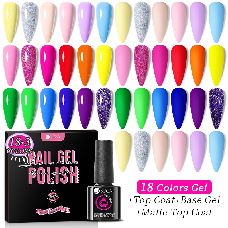 UR SUGAR 150g Glitter Rubber Base Gel Polish