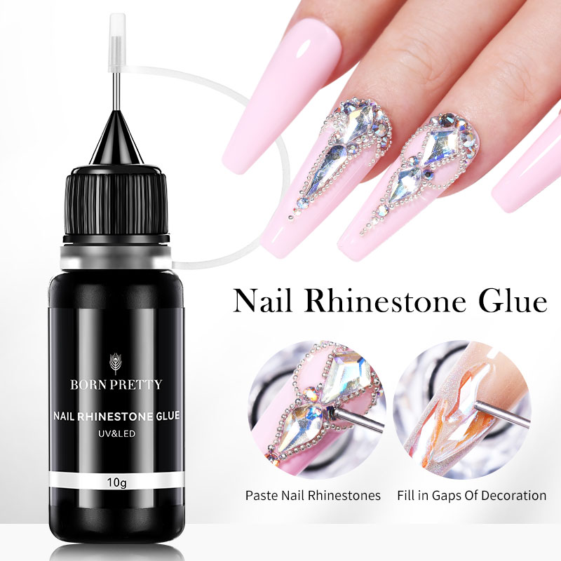 BORN PRETTY 10g Nail Rhinestone Adhesive Glue For Stick The Drill