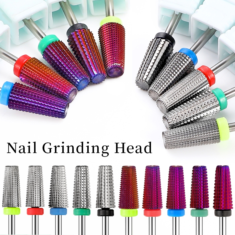 Brrnoo 42 Pieces Nail Drill Set Stone Quartz Carbon Steel Multifunction  Drill File for Polishing Grinding Set Drill Polishing Nail Art Heads  Grinding