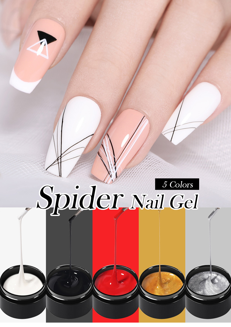 Andreia Professional White Spider Gel Creation Nail Art Design | eBay