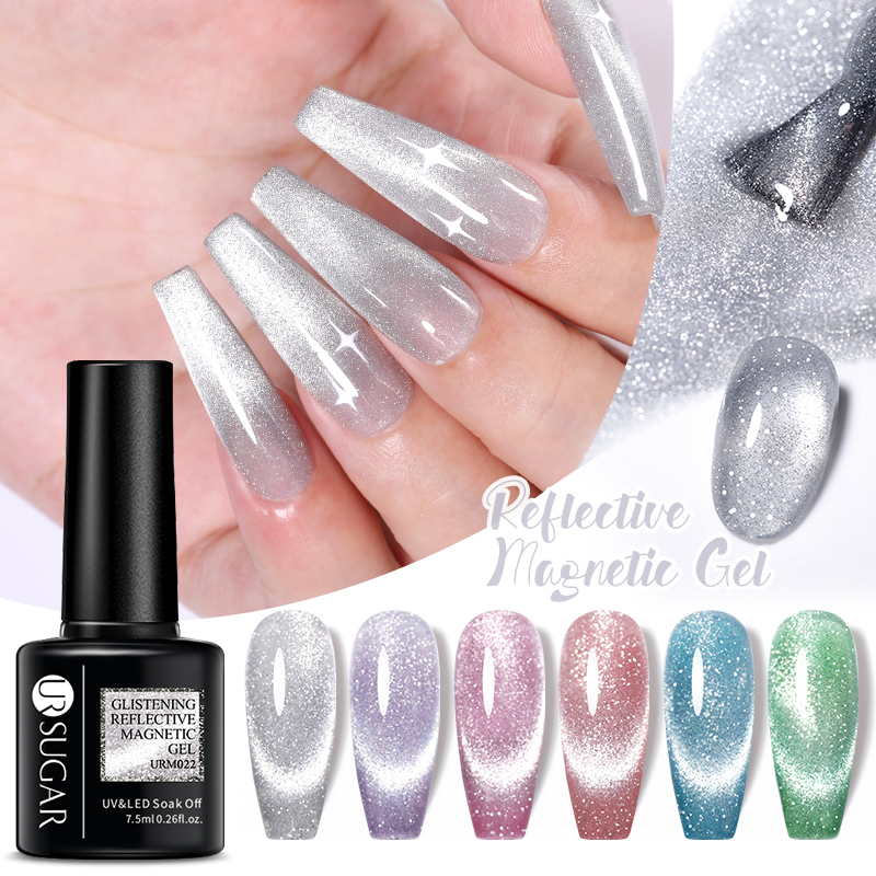 UR SUGAR 1 Bottle Reflective Magnertic Gel Soak Off UV LED Nail Arts Gel Varnish Color Gel UR SUGAR 1 Bottle Reflective Magnertic Gel Soak Off UV LED Nail Arts Gel Varnish Color Gel