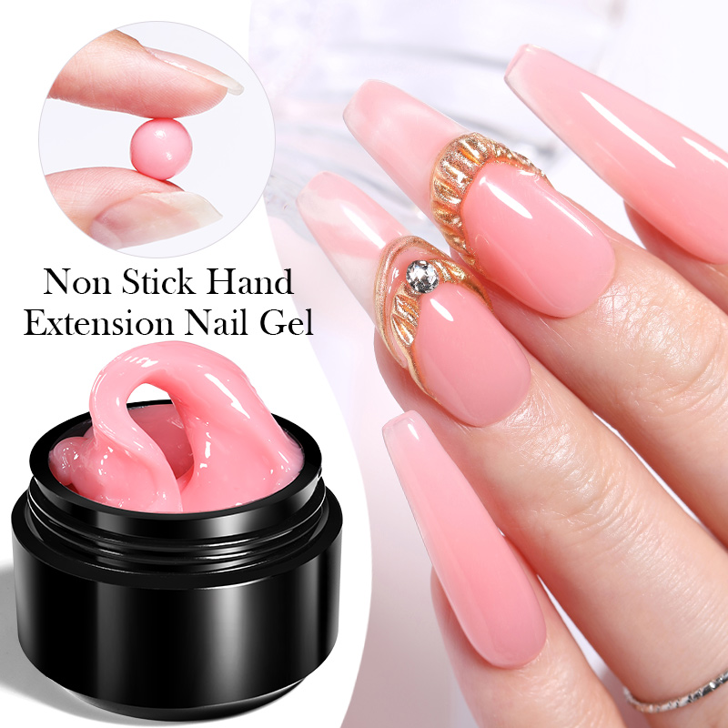 BORN PRETTY 15ml Non Stick Extension Nail Gel Carving Flower Nail Shaping Nail  Extension Solid Gel Polish