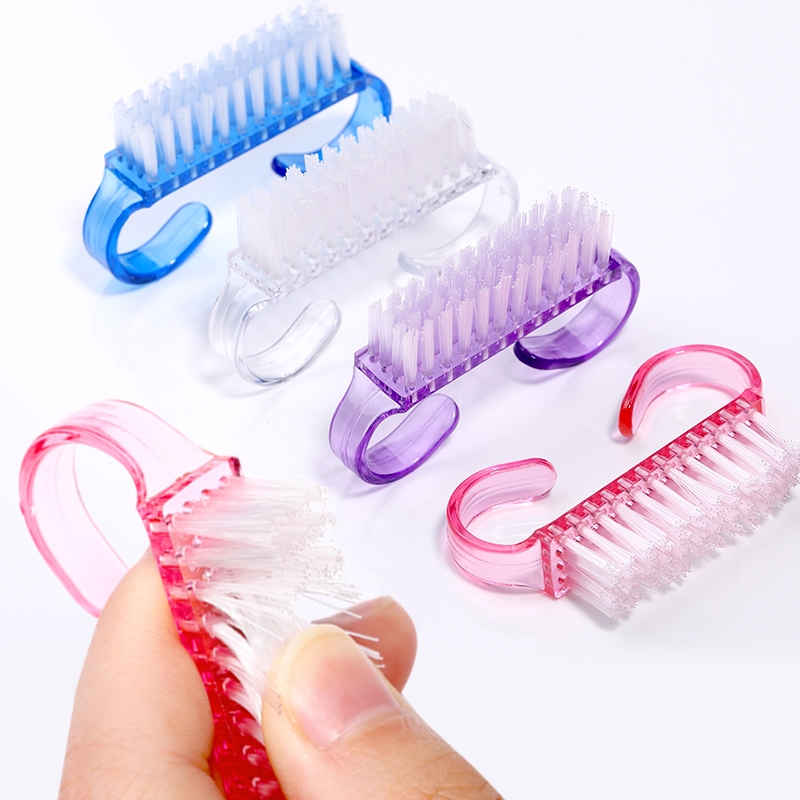 10 Pcs/Lot Acrylic Cleaning Nail Brushes