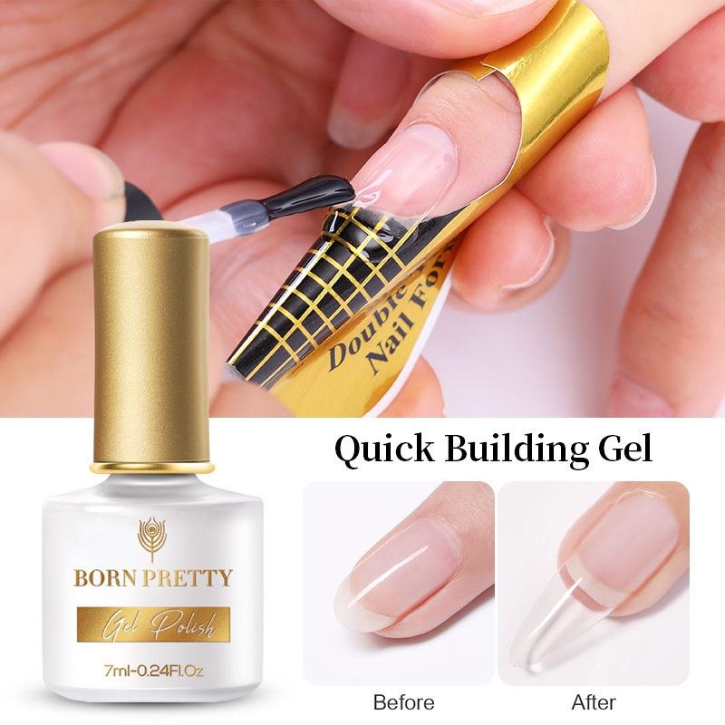 BORN PRETTY 1 Bottle 7ml Quick Extension Nail Gel Fast Tips Finger  Extension Glue Nail Art UV Nail Gel